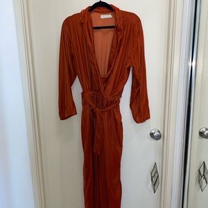 Urban Outfitters Large Crushed Velvet Jumpsuit